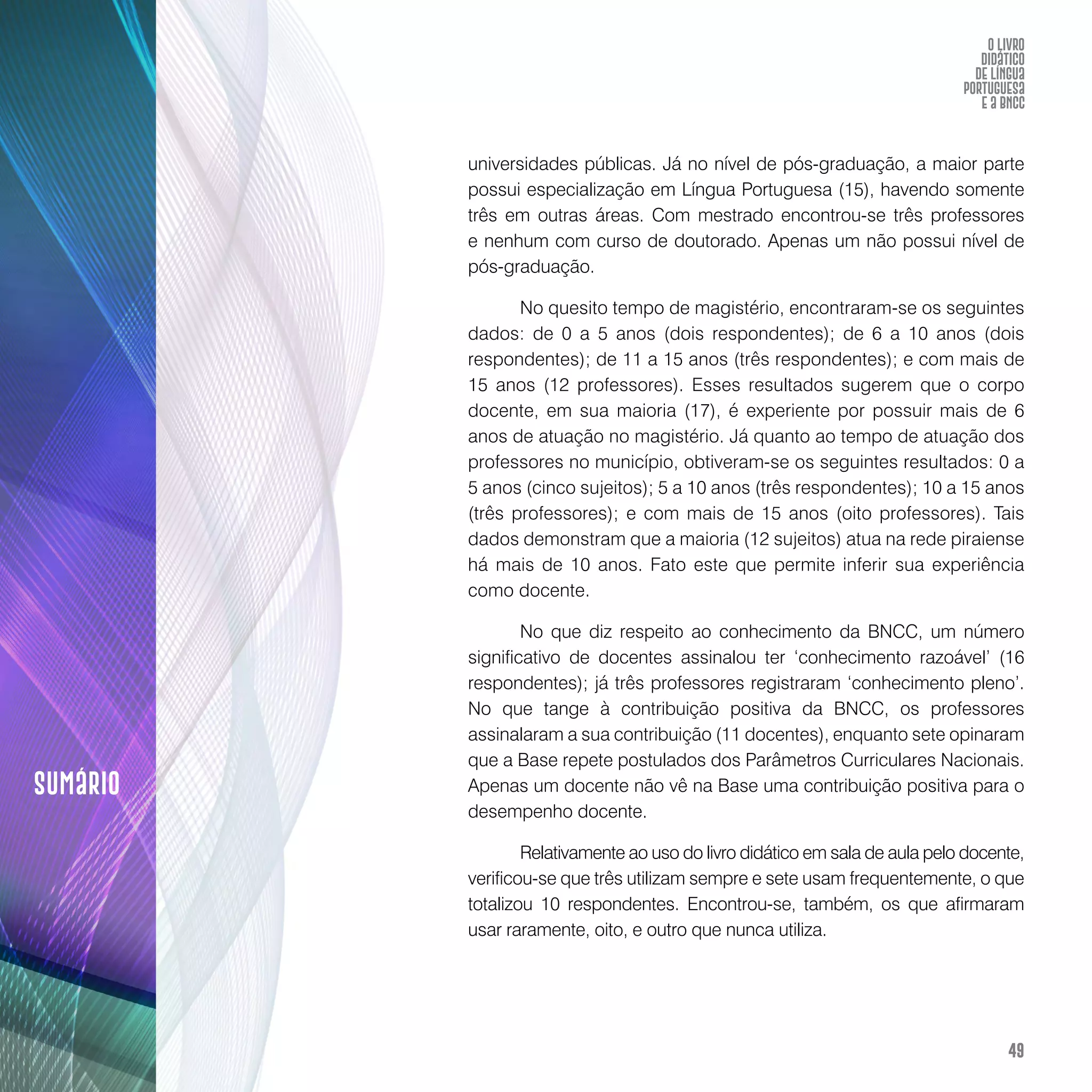 O livro didático de Língua Portuguesa e a BNCC: construção de instrumento avaliativo