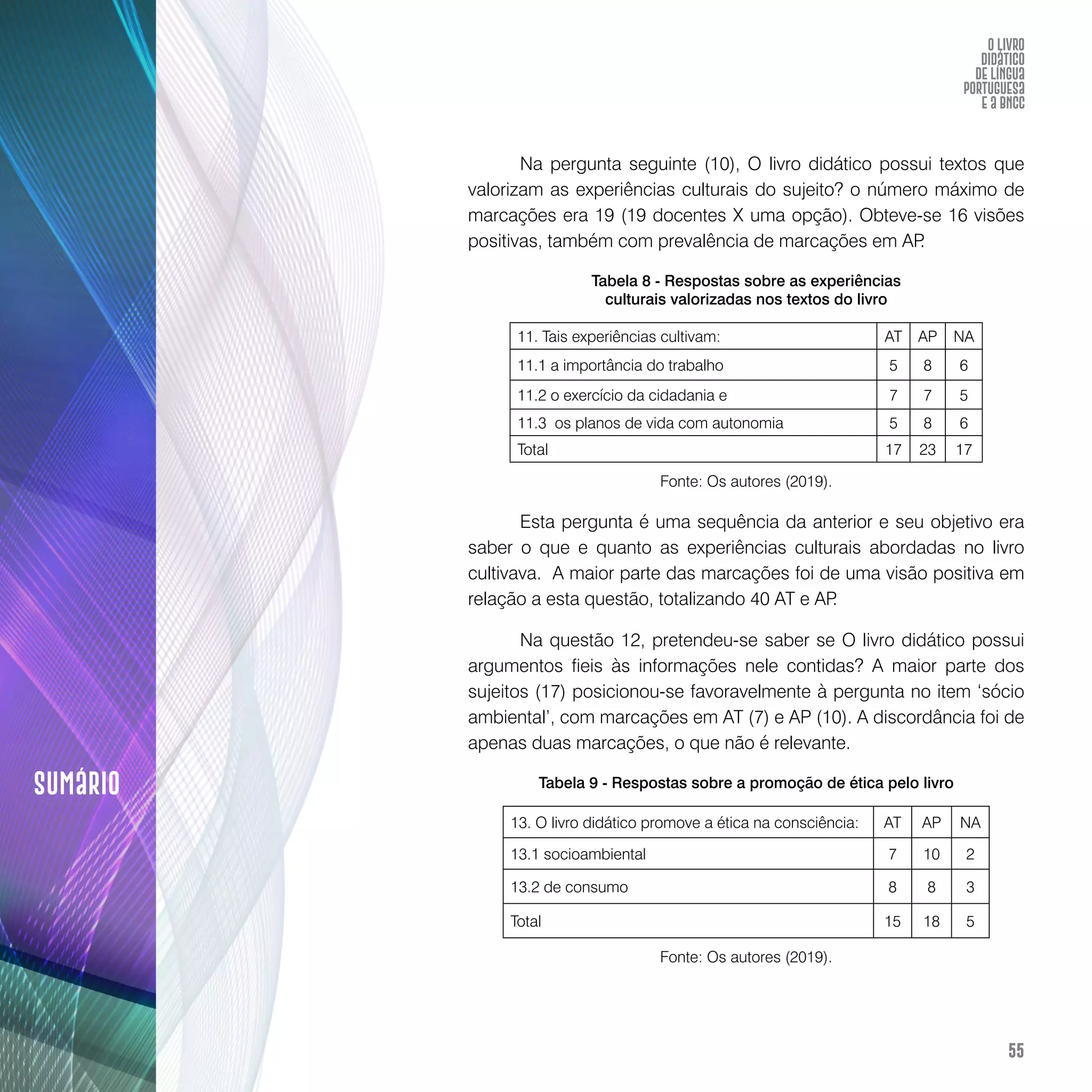 O livro didático de Língua Portuguesa e a BNCC: construção de instrumento avaliativo