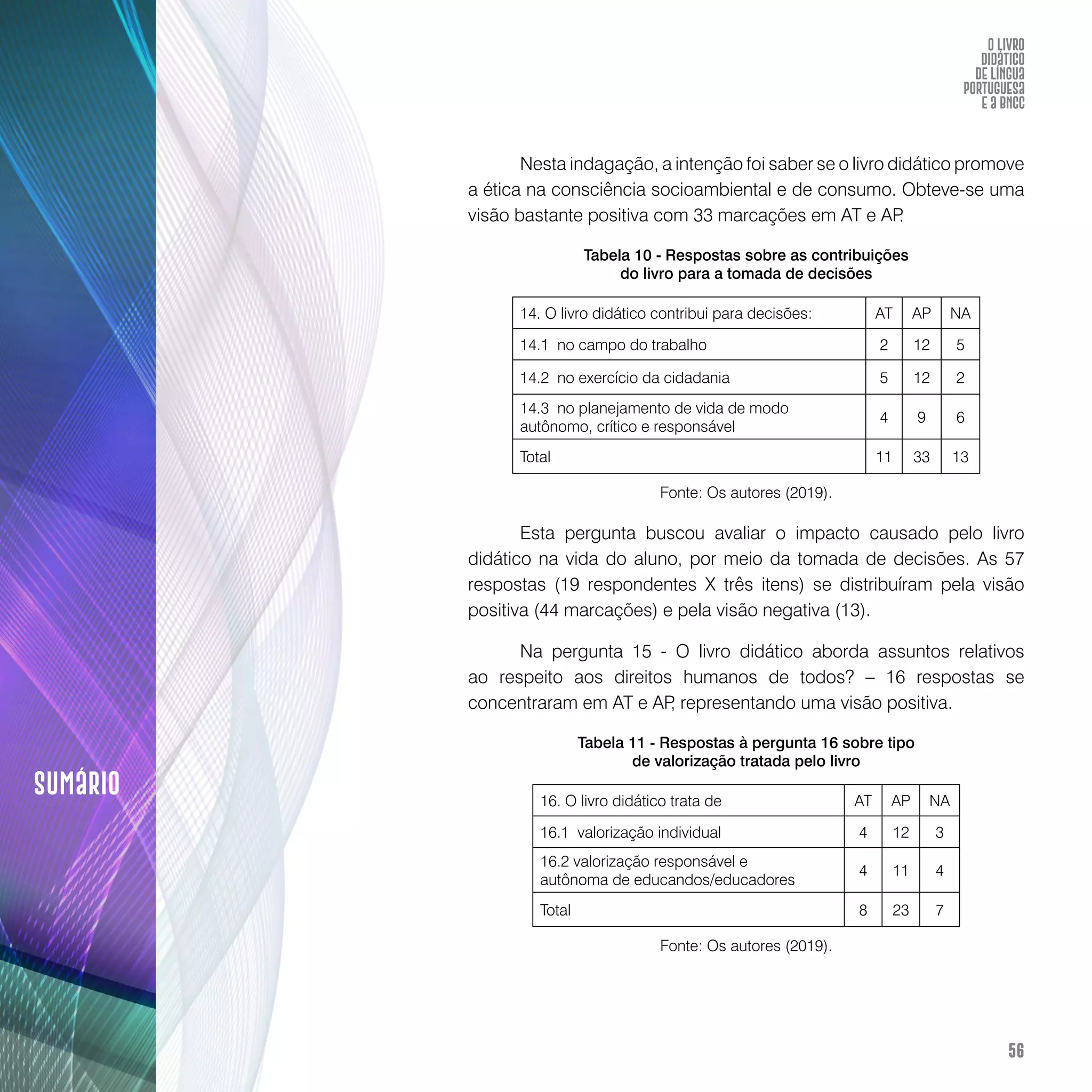 O livro didático de Língua Portuguesa e a BNCC: construção de instrumento avaliativo