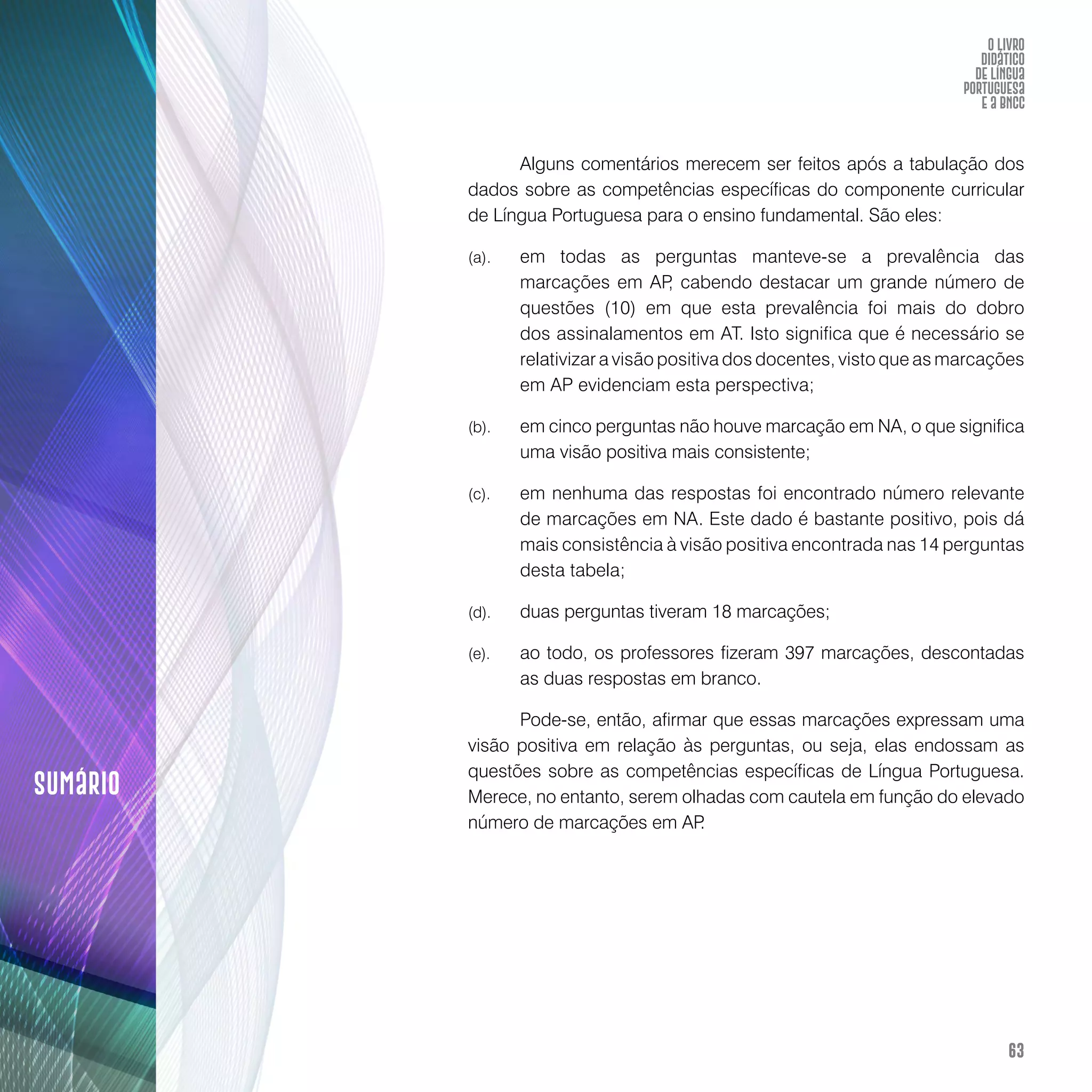 O livro didático de Língua Portuguesa e a BNCC: construção de instrumento avaliativo