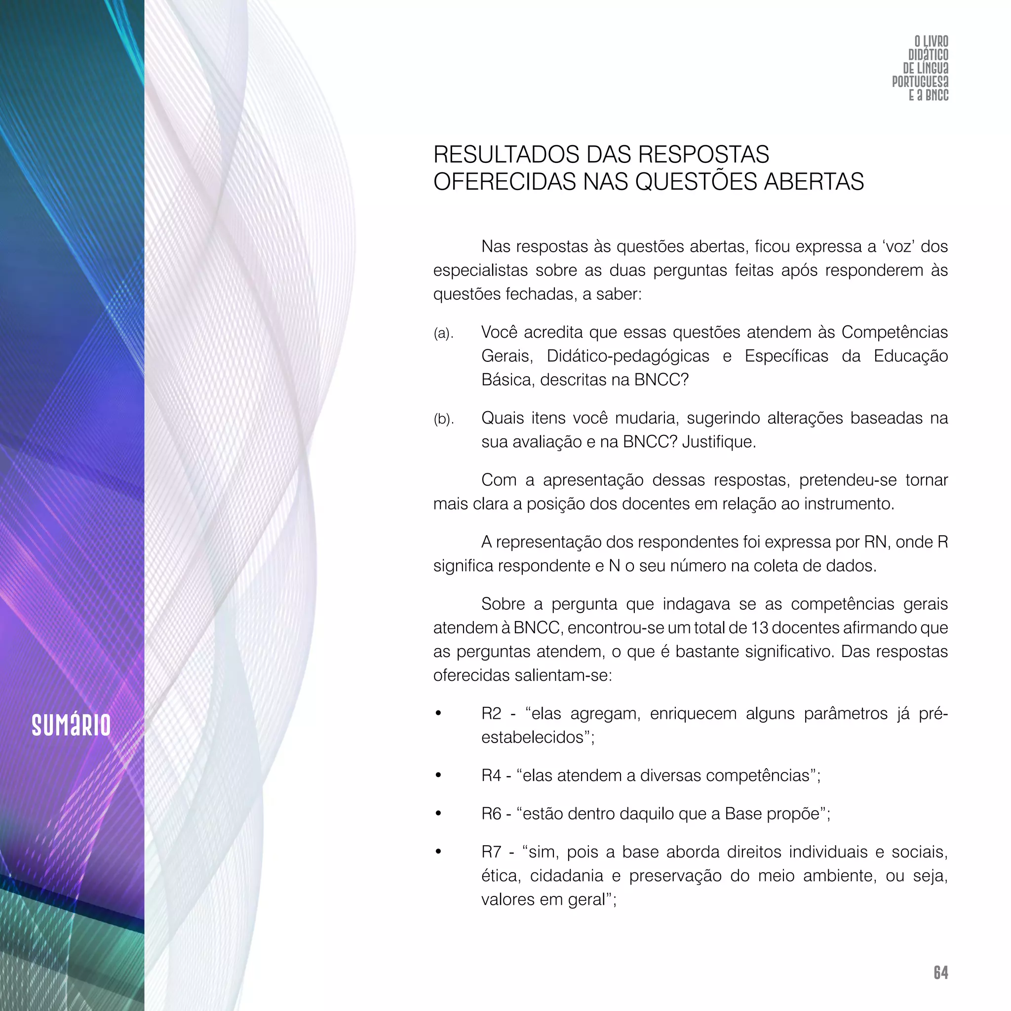 O livro didático de Língua Portuguesa e a BNCC: construção de instrumento avaliativo