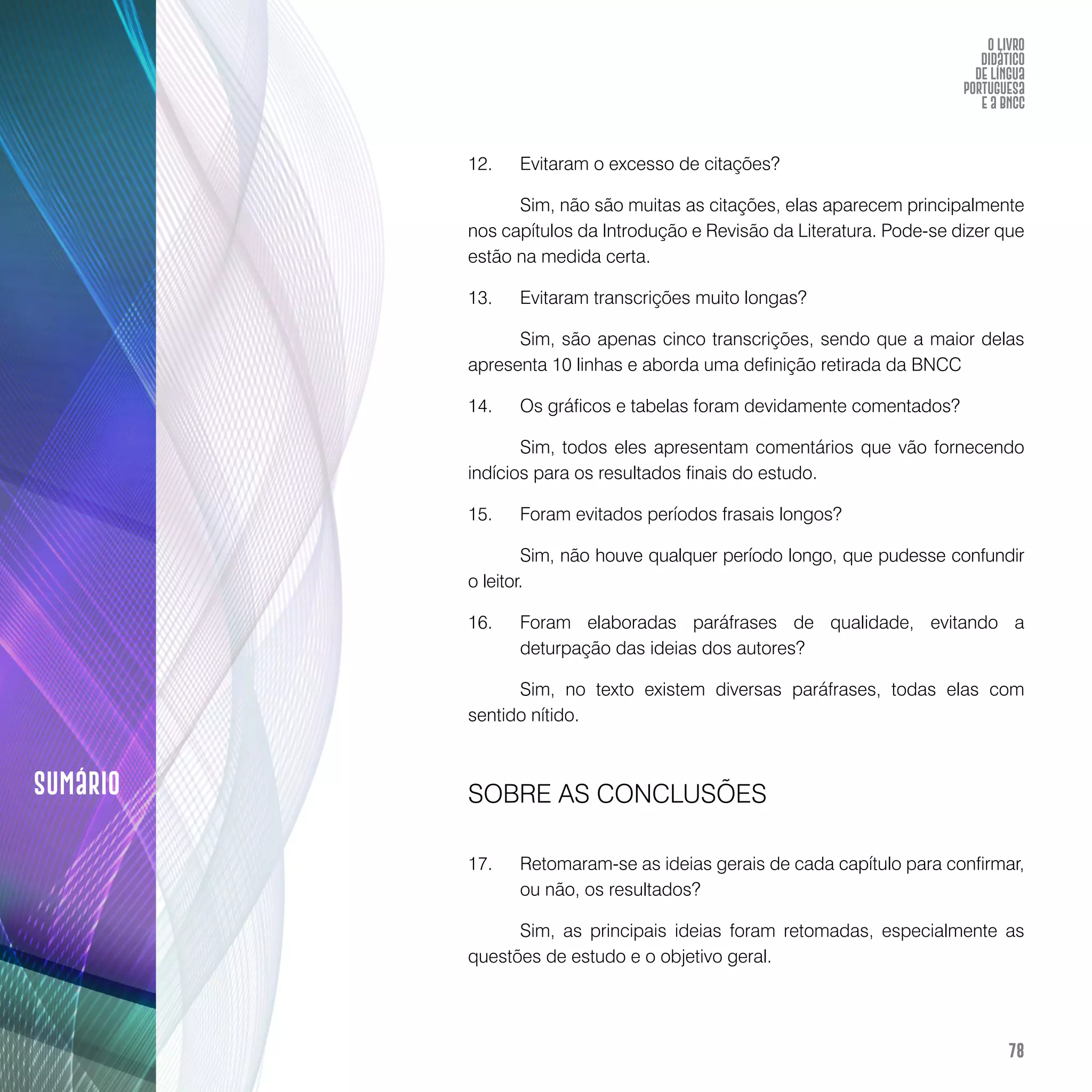 O livro didático de Língua Portuguesa e a BNCC: construção de instrumento avaliativo