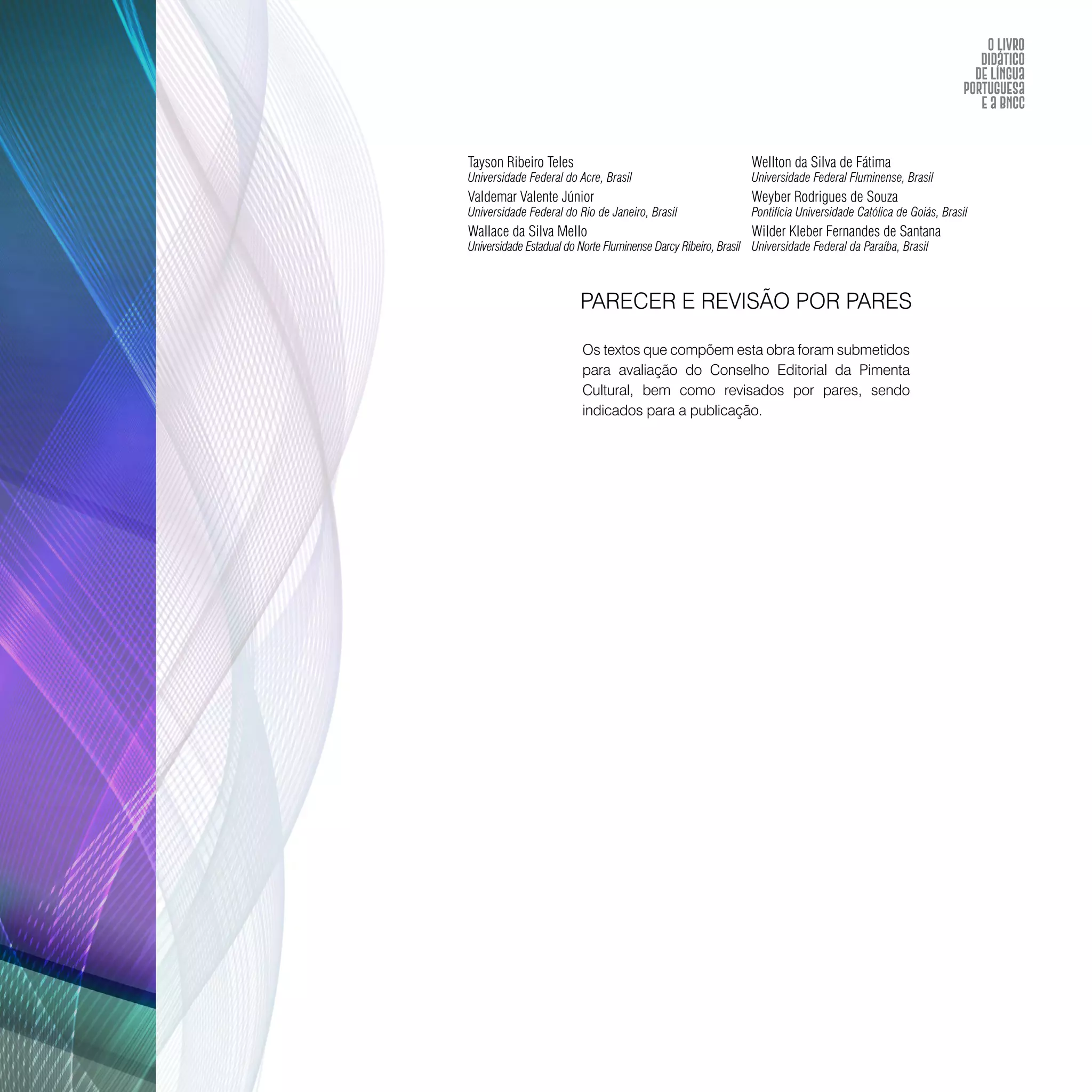 O livro didático de Língua Portuguesa e a BNCC: construção de instrumento avaliativo