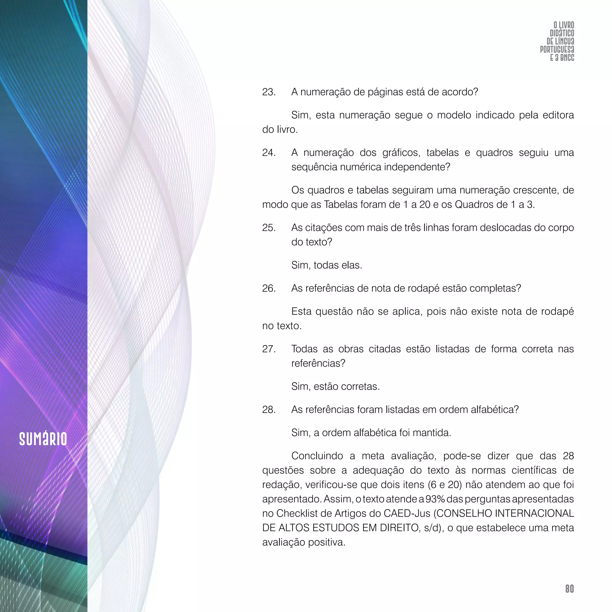 O livro didático de Língua Portuguesa e a BNCC: construção de instrumento avaliativo