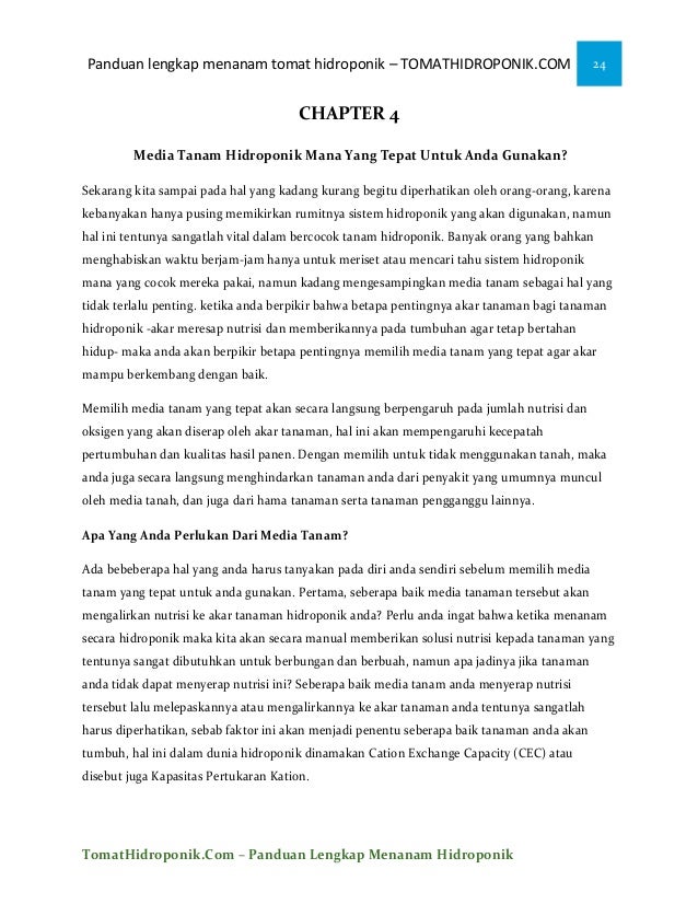 iEbooki menanam tomat ihidroponiki