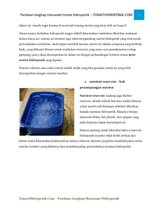 iEbooki menanam tomat ihidroponiki