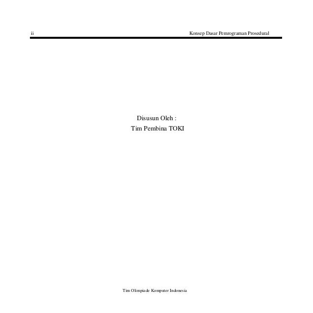 Ebook modul konsep dasar pemrograman