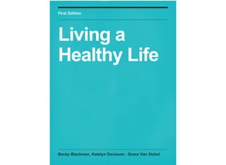 First Edition

Living a
Healthy Life

Becky Blackman, Katelyn Davisson . Grace Van Sickel

 