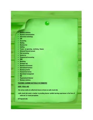 E book on Commerce Education