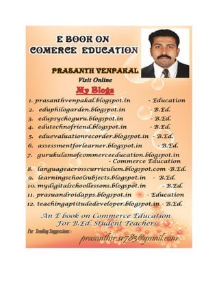 E book on Commerce Education