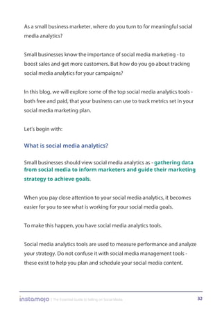 As a small business marketer, where do you turn to for meaningful social
media analytics?
Small businesses know the import...