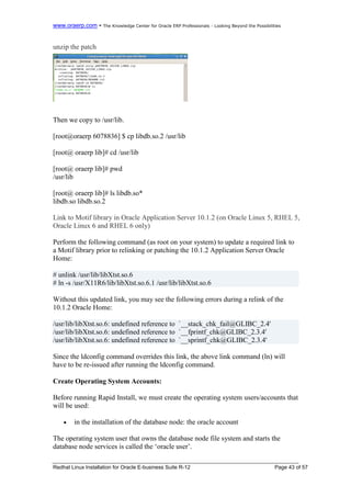 Oracle e-business suite R12 step by step Installation | PDF