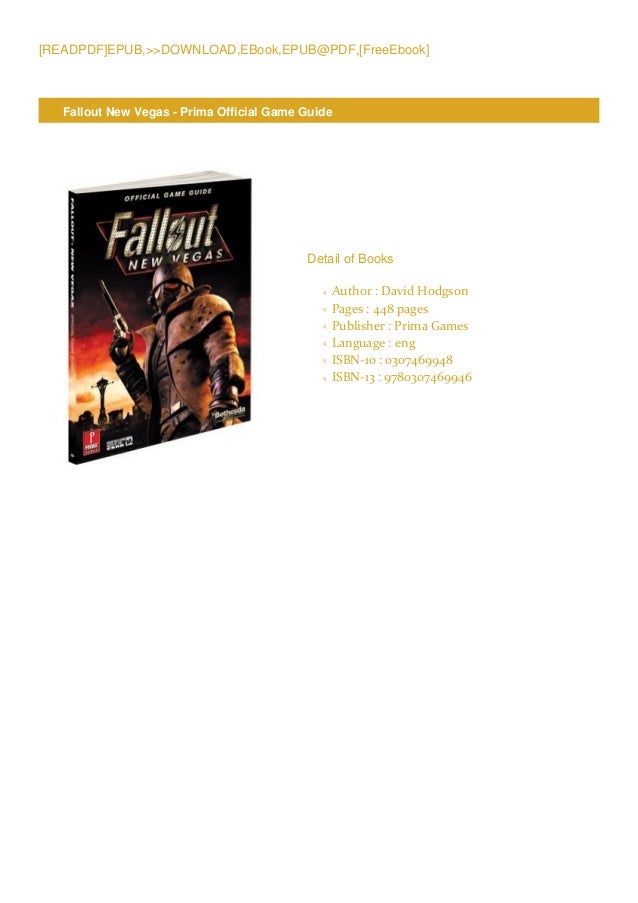New Vegas Prima Guide | Fallout: New Vegas – TSMA