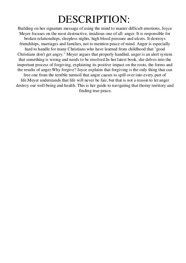 Ebook Pdf Do Yourself A Favor Forgive Learn How To Take Control Of