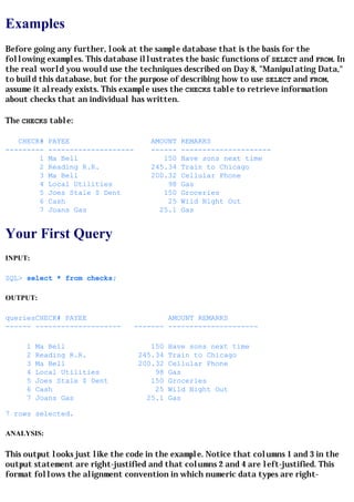 individual sql - individual sql homework due date ... (Ebook pdf) teach yourself sql in 21 days | PDF