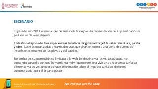 ESCENARIO
El pasado año 2019, el municipio de Peñíscola trabajó en la reorientación de su planificación y
gestión en clave...