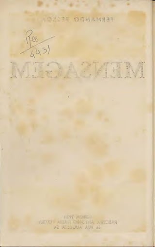 E-book de Pessoa, Mensagem