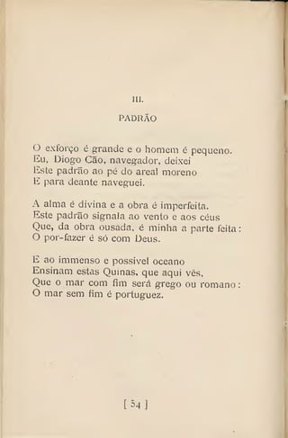 E-book de Pessoa, Mensagem