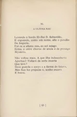 E-book de Pessoa, Mensagem