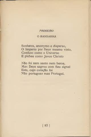 E-book de Pessoa, Mensagem