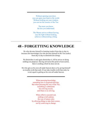 (E book philosophy) [lao tzu] the tao-te-ching (three translations) | PDF