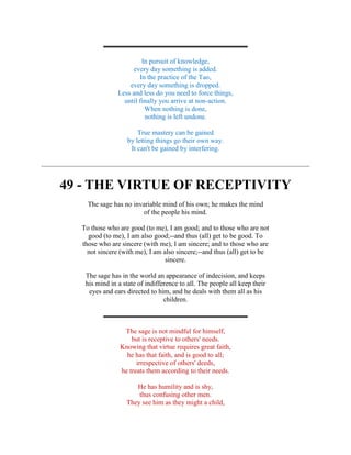 (E book philosophy) [lao tzu] the tao-te-ching (three translations) | PDF