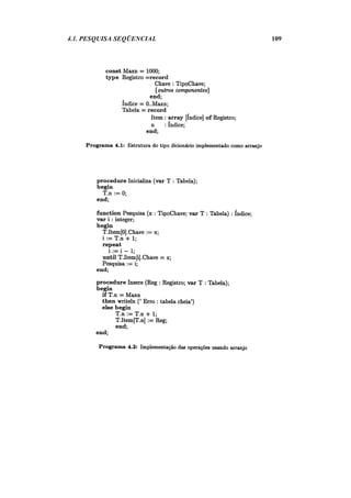 4.1. PESQUISA SEQÜENCIAL 109
 