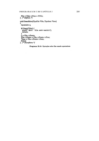 PROGRAMAS EM C DO CAPÍTULO 2 215
 