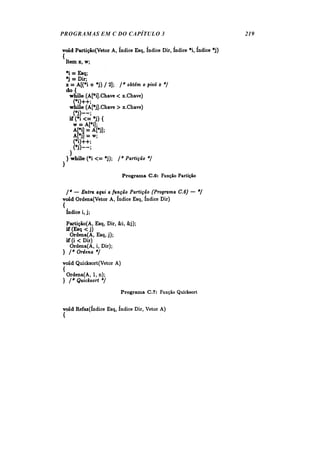 PROGRAMAS EM C DO CAPÍTULO 3 219
 