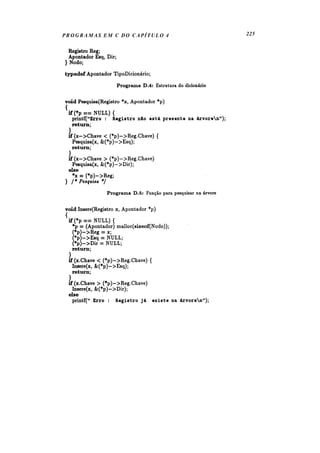 PROGRAMAS EM C DO CAPÍTULO 4 225
 