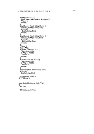 PROGRAMAS EM C DO CAPÍTULO 4 233
 