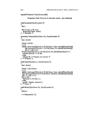 240 PROGRAMAS EM C DO CAPÍTULO 4
 