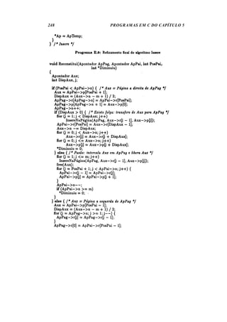 248 PROGRAMAS EM C DO CAPÍTULO 5
 