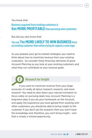 Share this eBook!
37
As you prepare your go-to-market strategies you need to
think about how to maximize revenue from your...