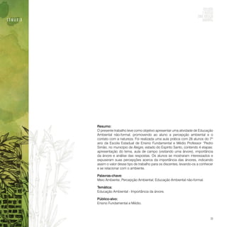 Reflexões e práticas sobre educação ambiental