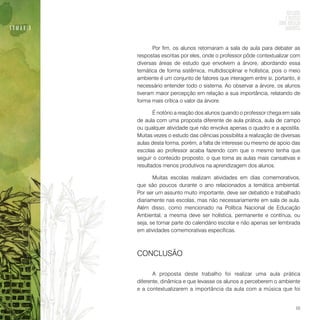 Reflexões e práticas sobre educação ambiental