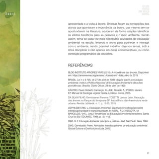 Reflexões e práticas sobre educação ambiental