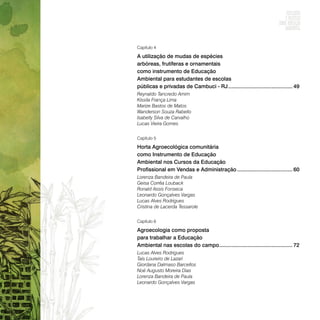 Reflexões e práticas sobre educação ambiental