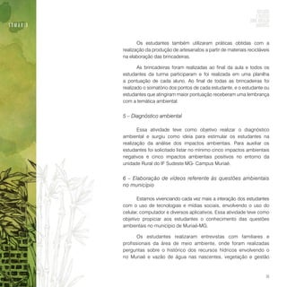 Reflexões e práticas sobre educação ambiental