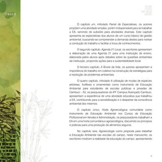 Reflexões e práticas sobre educação ambiental