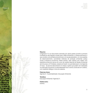 Reflexões e práticas sobre educação ambiental