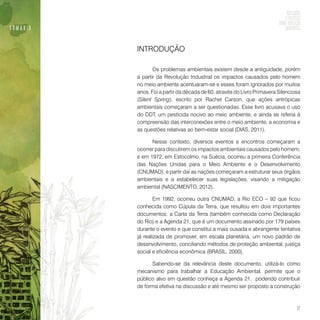 Reflexões e práticas sobre educação ambiental