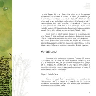 Reflexões e práticas sobre educação ambiental