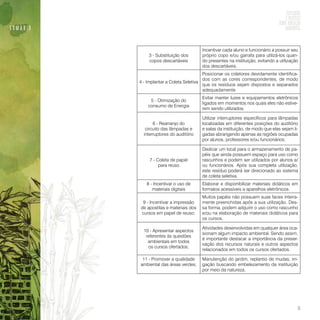 Reflexões e práticas sobre educação ambiental