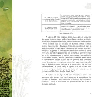 Reflexões e práticas sobre educação ambiental