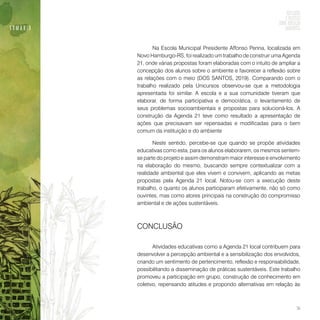 Reflexões e práticas sobre educação ambiental