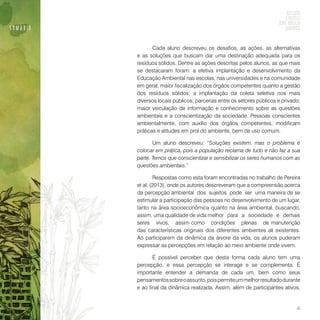 Reflexões e práticas sobre educação ambiental