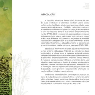 Reflexões e práticas sobre educação ambiental