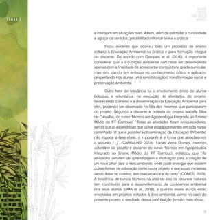 Reflexões e práticas sobre educação ambiental