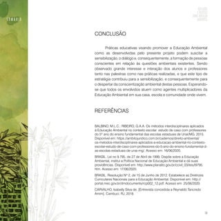 Reflexões e práticas sobre educação ambiental